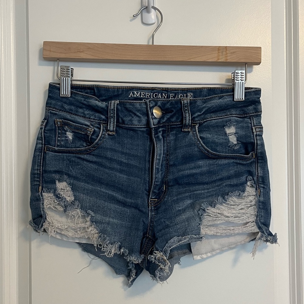 American Eagle Hi-Rise Shortie Shorts